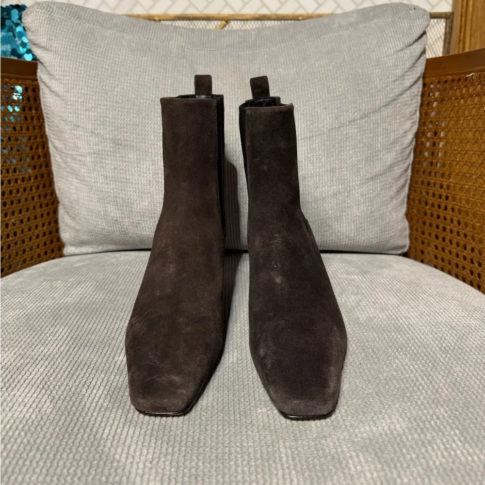 REFORMATION Roberta Ankle Boot in Boss Suede - Picture 7 of 11